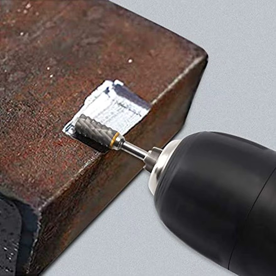 Fbiannely Rotations-Hartmetall-Frässtift-Set aus Wolframstahl in Silber mit 1/8 Zoll Schaft und 1/4 Zoll Kopflänge für Holzbearbeitung, Metall, Bohren, Schnitzen, Gravieren und Polieren - Bild 3