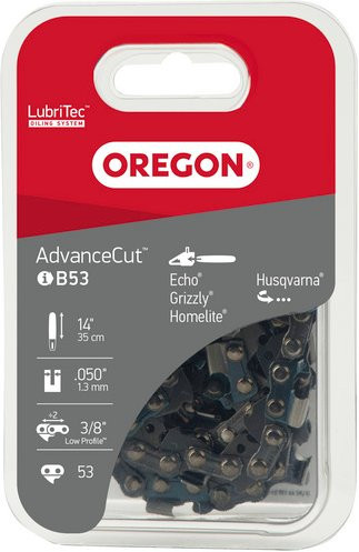 OREGON Halbmeißelzahn-Ersatzkette, 53 TG, Länge: 350 mm, grau - Bild 1
