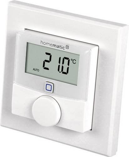 Homematic IP Funk Wandthermostat HmIP-WTH-2 mit Luftfeuchtigkeitssensor, Weiß - Bild 1