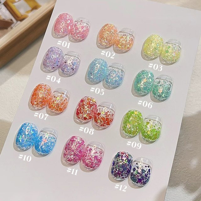MIANEL NAIL Strobe Diamant Gel Nagellack, 12 ml, Schimmernd - Bild 1