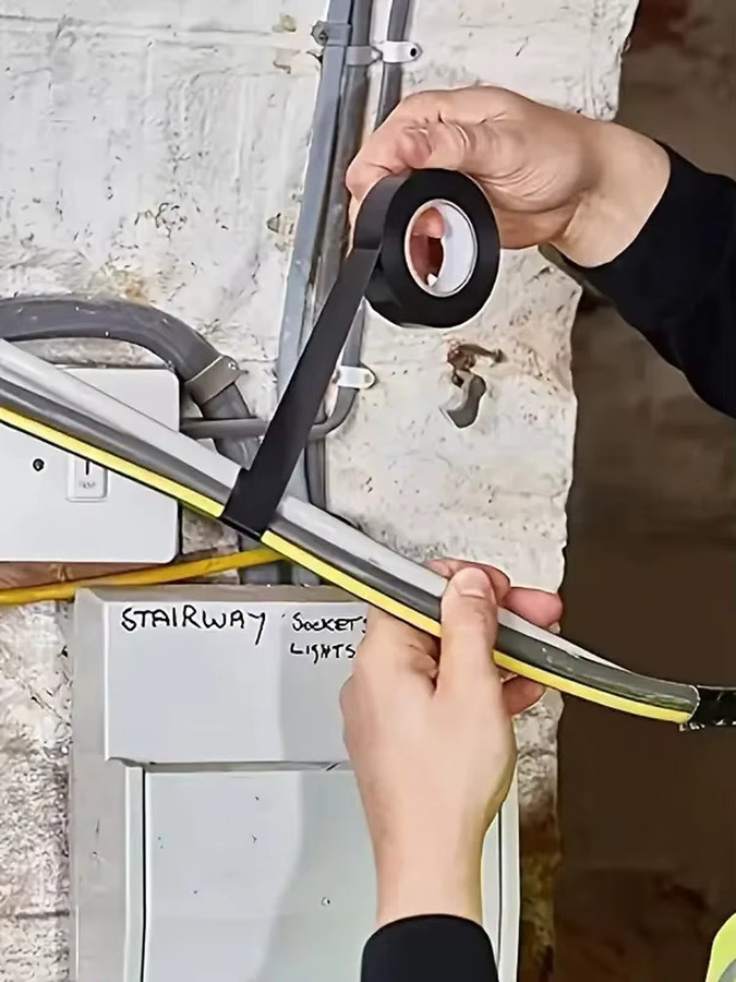 Schwarzes PVC-Isolierband wasserdicht und ultradünn, 20 m Länge - Bild 5