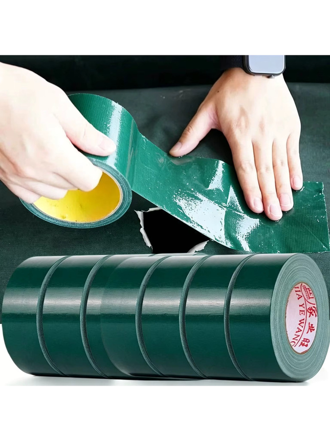 Wasserdichtes Planenreparaturband in Grün als selbstklebendes Reparaturset für LKW-Zelte, Markisen und Campingausrüstung - Bild 6