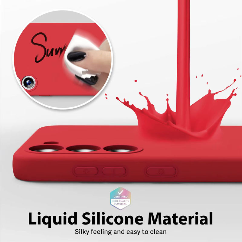 Stoßfeste Silikon-Handyhülle für Samsung Galaxy A-Serie in Grün oder Rot - Bild 2