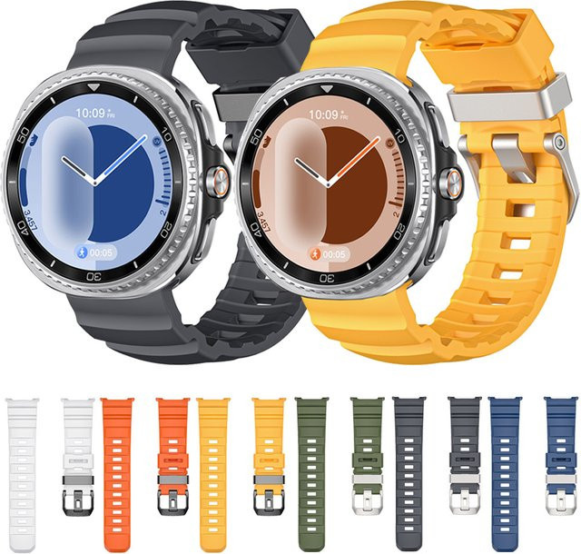 Samsung Uhrenarmband Silikon, Schwarz, Unisex - Bild 1