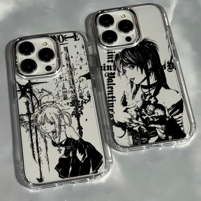 Luxus Clmj Death Note Misa Handyhülle für Samsung Galaxy A56 A36 A26 A06 A55 A35 A16 A54 A34 A25 A24 A15 A05 A73 A53 A33 4G 5G in Transparent - Bild 1