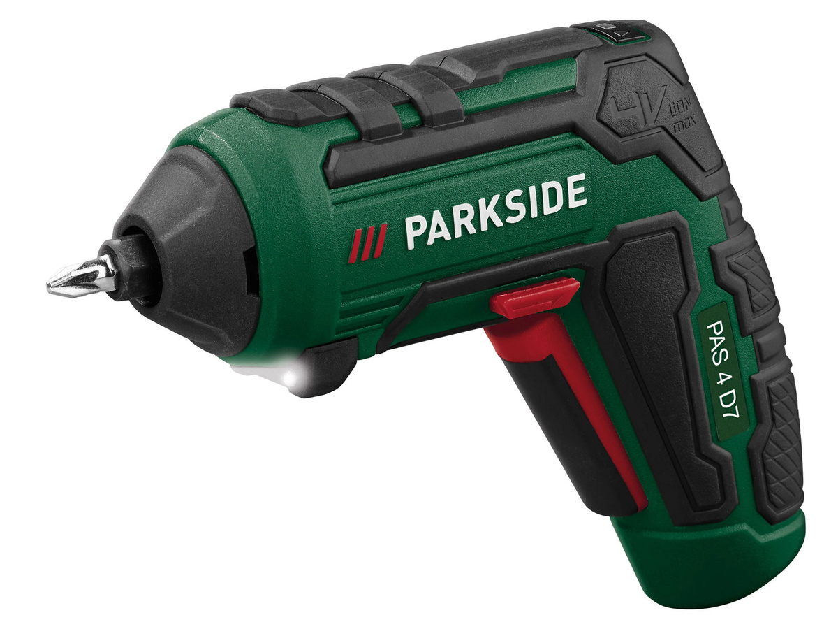 Parkside 4 V Akku-Schrauber-Set PAS 4 D7 in Grün mit BBQ-Zubehör - Bild 1