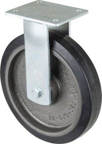 BS Schwerlastrolle RR110.B81.250 mit Schraubbefestigung in Schwarz und Grau - Bild 1