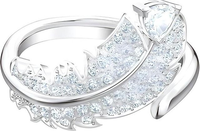 Swarovski Ring, Weiß, Damen, Kristall, Silber, Größe 52 - Bild 1
