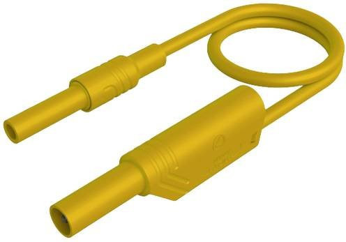 Hirschmann Test & Measurement MAL S WS-B 200/2,5 ge Sicherheits-Messleitung Gelb mit 4mm Sicherheits-Buchse und 4mm Sicherheits-Stecker - Bild 1