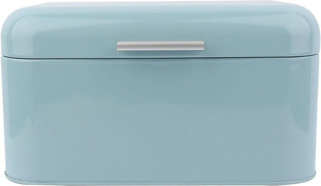 KaiSai Retro-Brotkasten aus Metall in Blau mit großem Fassungsvermögen - Bild 1