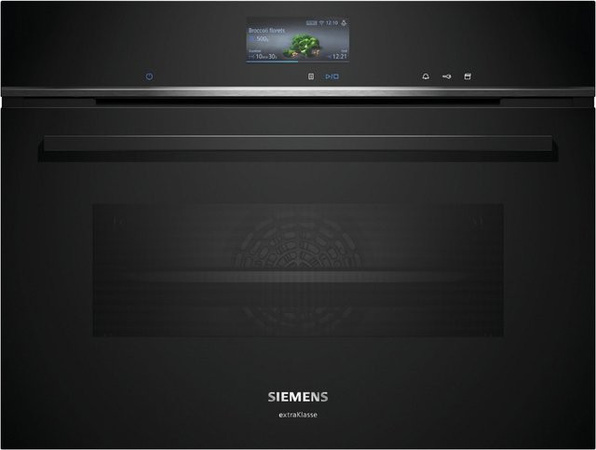Siemens iQ700 CS736GCB1F Einbau-Kompaktdampfbackofen in Schwarz