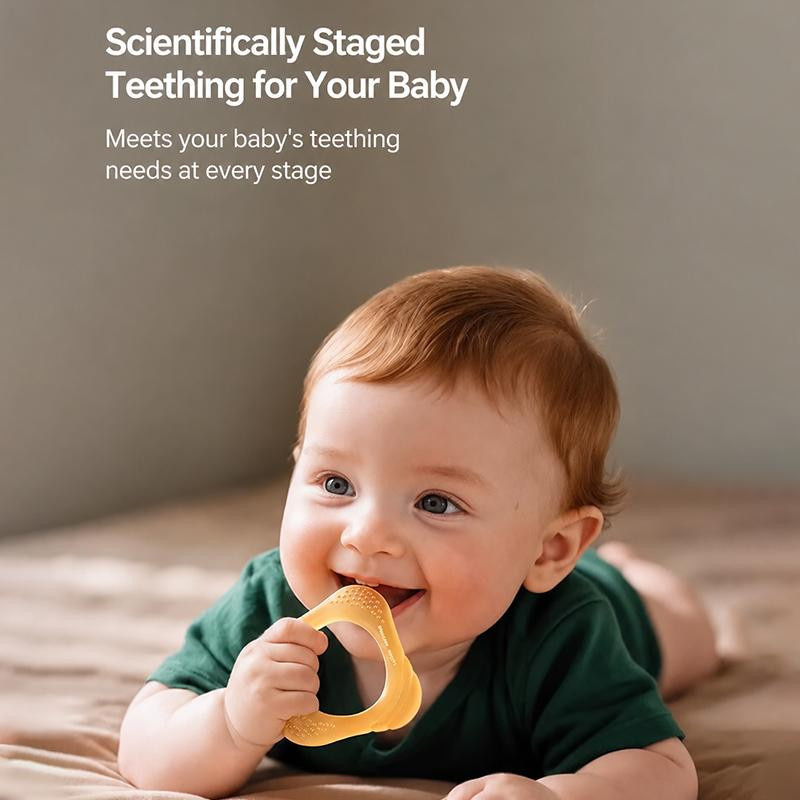 Philips Avent Silikon-Beißring für Babys in Bernsteigelb und Hellblau - Bild 4