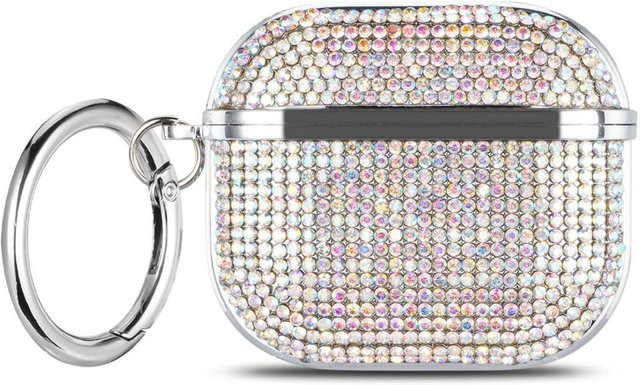 Glitzer Strass Hülle für Apple AirPods Pro 2, Pro 4 und AirPods 3 in Multicolour mit Diamant-Effekt - Bild 1