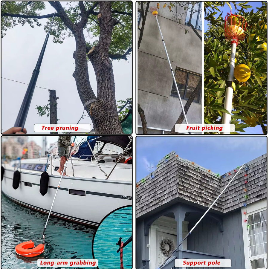 CNHOPOLE Teleskopstange aus Aluminium als ausziehbare Verlängerung für Reinigungs- und Malerarbeiten - Bild 4