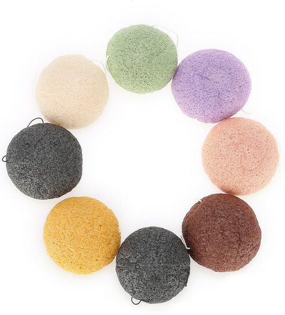 CosyHome Konjac Gesichtsschwämme, 8 Stück, beige - Bild 1