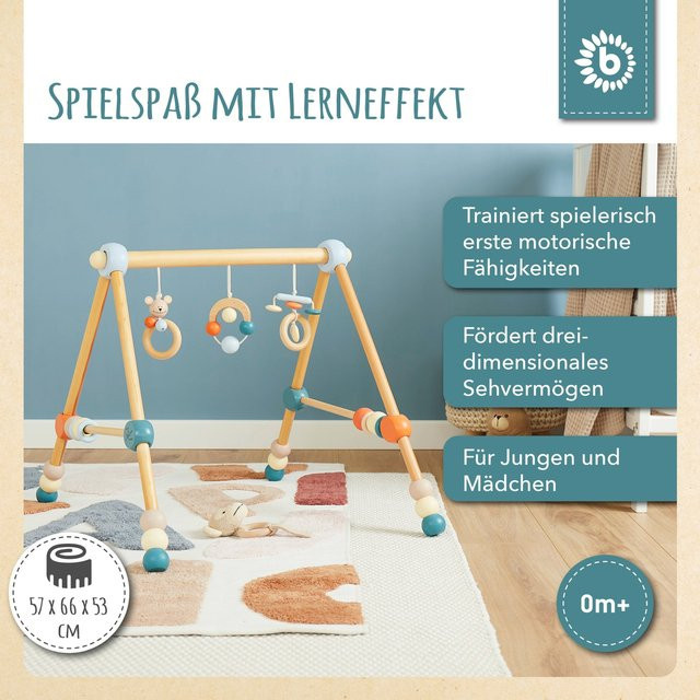 Bieco Spielbogen aus Holz, höhenverstellbar, ab 0 Jahre - Bild 1