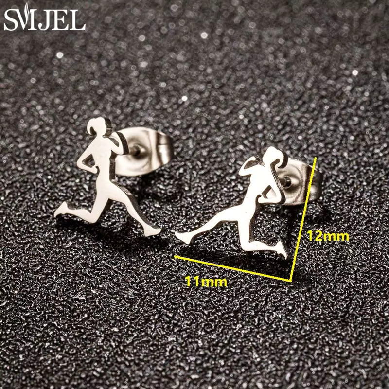 SMJEL Ohrstecker Edelstahl, Unisex - Bild 2