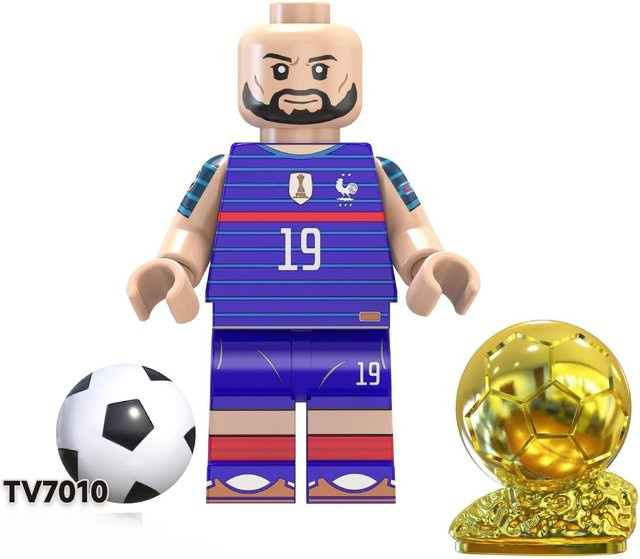 ZMM TOYS Weltfußballstars Bausteine Minifiguren Set Fußballspieler ab 7-12 Jahren - Bild 1