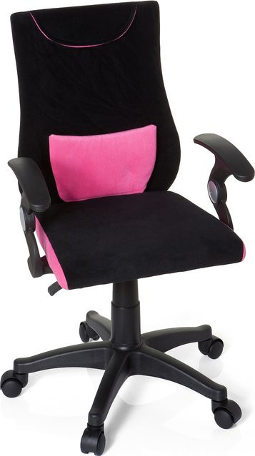 hjh OFFICE Kinderdrehstuhl KIDDY PRO AL Stoff mit Armlehnen und Rollen - Bild 1