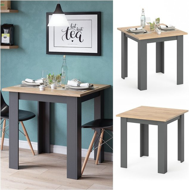 Vicco Esstisch in Anthrazit mit Melaminharzbeschichtung, B/T: 80 x 80 cm - Bild 1
