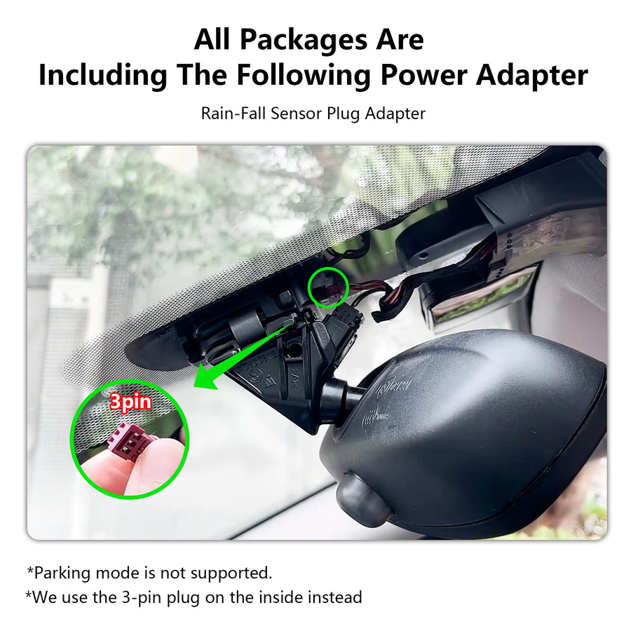 mangoal 4K HDR Dashcam für BMW X1 Gen2 F48 F49 in Schwarz mit Dual STARVIS 2 IMX678, 5GHz WLAN, App-Steuerung und GPS - Bild 2