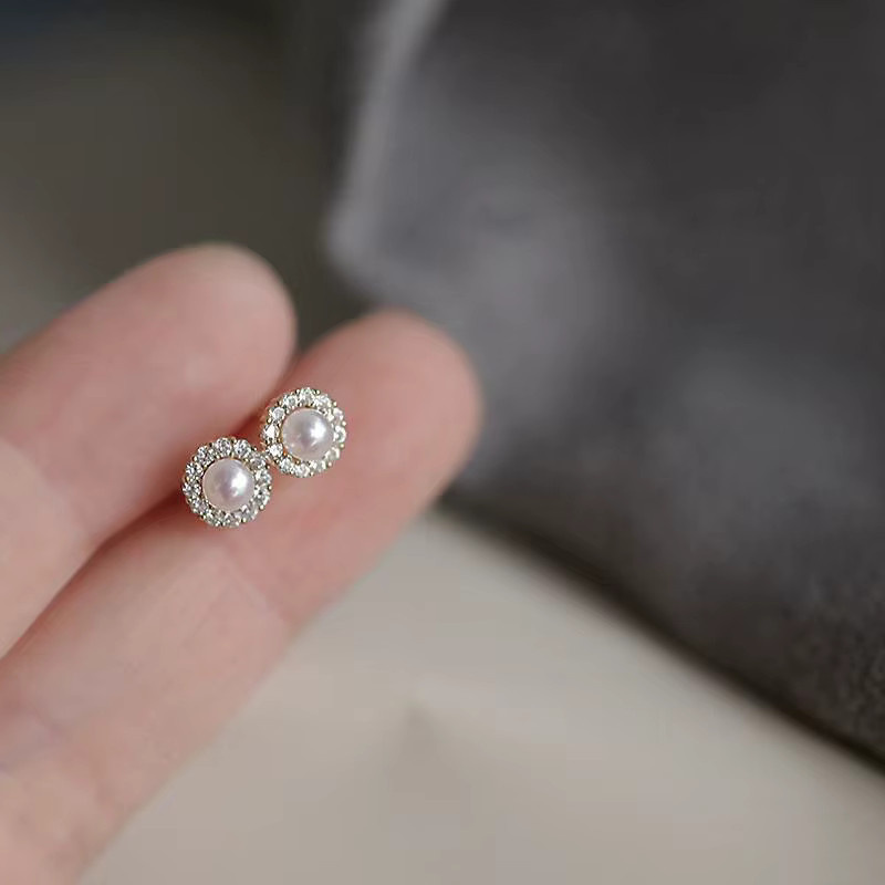 OBEAR Ohrringe, 925 Sterling Silber, Perlen, Zirkon, Damen - Bild 2