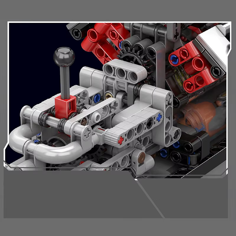 Mould King Technisches Automodell-Spielzeug, V8-Motor + Getriebe, ab 14 Jahren - Bild 4
