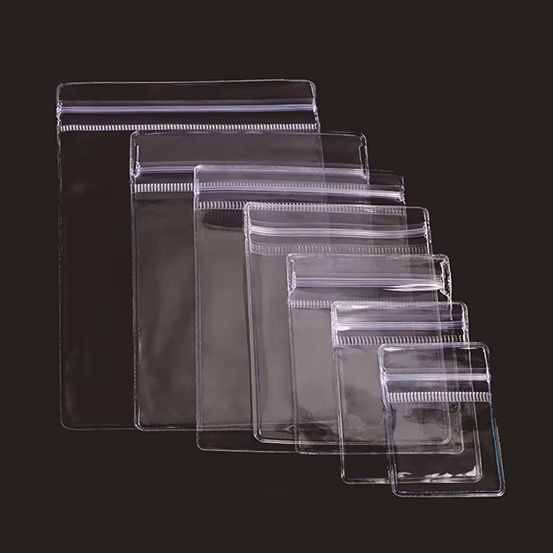 10 Stück JETTING transparente Kunststoff-Zip-Beutel aus PVC zur Aufbewahrung von Schmuck wie Ringen und Ohrringen - Bild 3