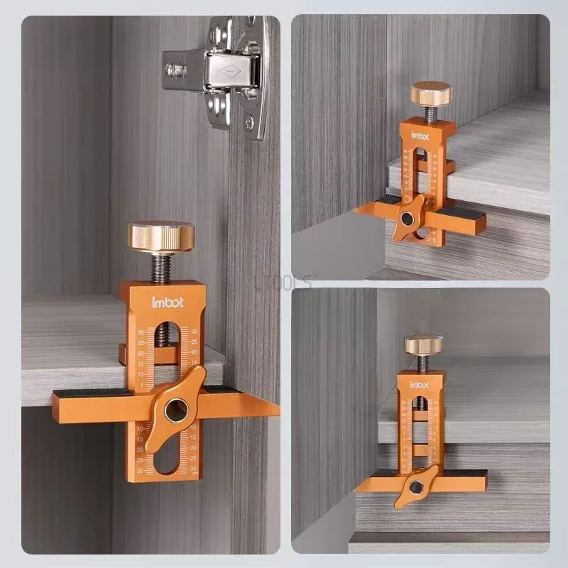 LTOOLS 2-in-1 Schnellpositionierungswerkzeug für die Schranktür-Montage und Türplatten-Installation in Orange - Bild 3