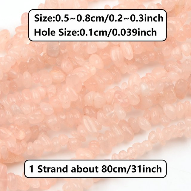 NASSBORO Perlen, Rosa Kristall, 5-8mm, DIY - Bild 1