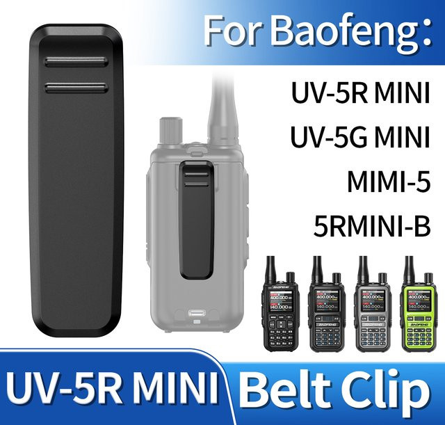 Baofeng UV-5R Mini Walkie-Talkie Ersatzteil Rückenclip in Schwarz - Bild 1