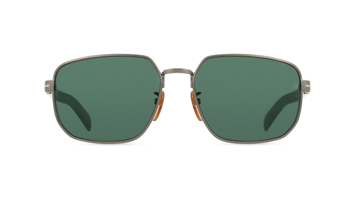 David Beckham DB 7121/G/S Sonnenbrille, Vollrand, Quadratisch, Metall, grau, Herren - Bild 1