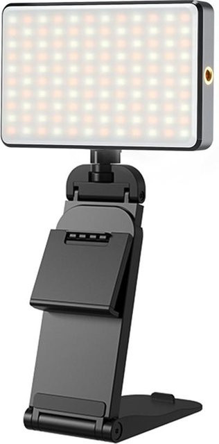 Andoer Tragbares LED-Vlog-Licht in Schwarz mit 120 SMD-Perlen, dimmbar, CCT 2500 K-9000 K und CRI über 95 - Bild 1