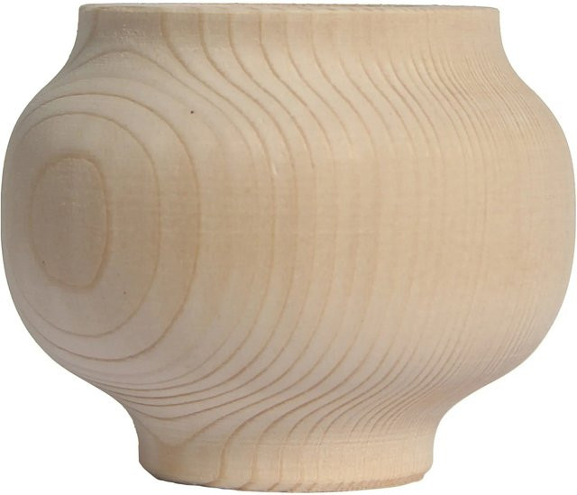 Dieda Möbelfuß kugelförmig aus Buche in Braun und Beige, Höhe: 65 mm - Bild 1