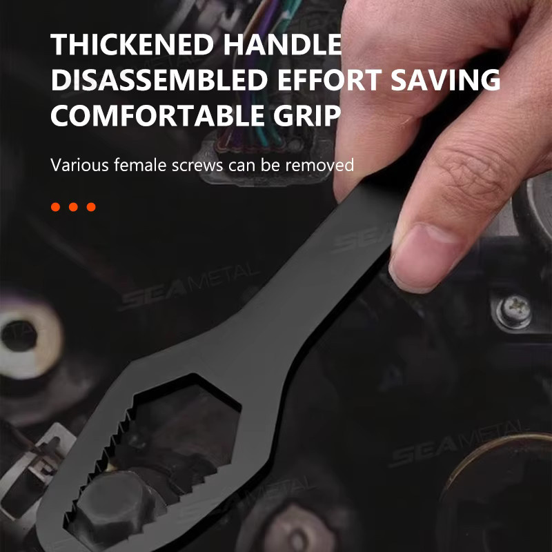 SEAMETAL Universal-Torx-Schraubenschlüssel als verstellbarer Doppelkopf-Mehrzweck-Schraubenschlüssel für Reparaturen, 3–17 mm und 8–24 mm - Bild 2