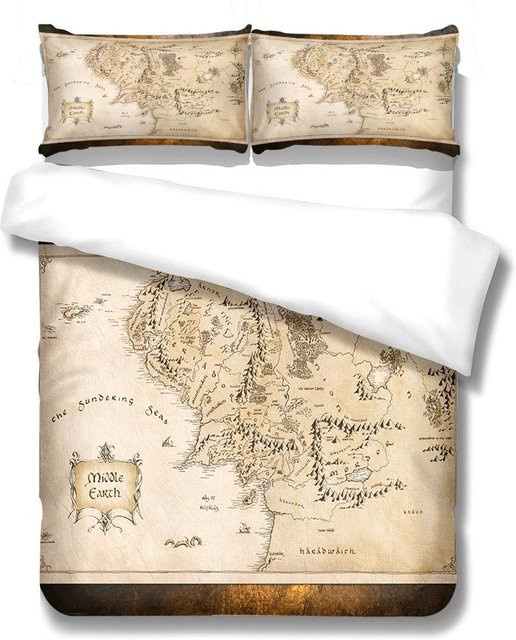 pkm Bettwäsche-Set Schulplan aus Mikrofaser in Beige mit Bettbezug und Kissenbezug B/H: 220 x 240 cm - Bild 1