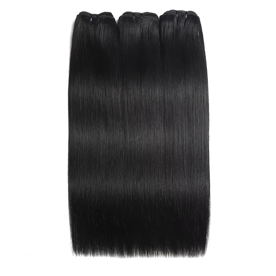 Jupade Echthaar-Bündel Remy Raw Virgin Extensions, Naturschwarz - Bild 4