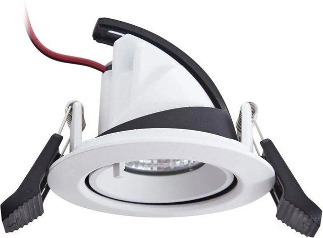 Harcos Arcchio LED Hochvolt Einbaustrahler 1-flammig in Weiß aus Aluminium - Bild 1