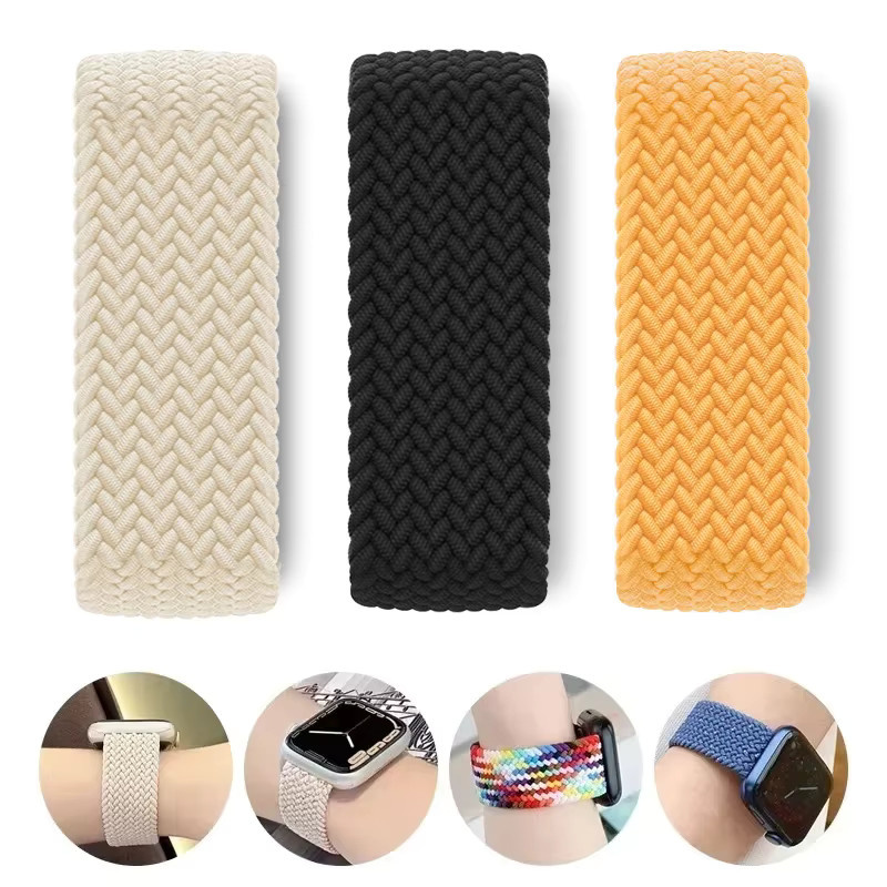 JDFANS Uhrenarmband Solo Loop, Textil, Weiß, Unisex - Bild 1