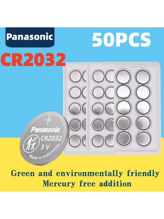 Panasonic CR2032 3V Lithium-Knopfzellen in Silber für Uhren, Taschenrechner und Fernbedienungen - Bild 4