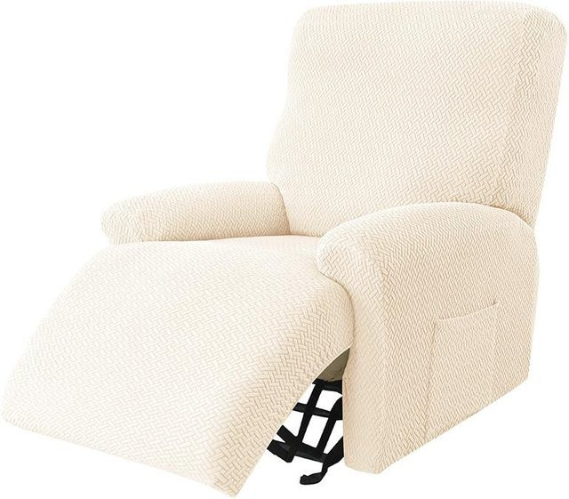 Bestbags Jacquard Sesselbezug für 1-3 Sitzer, rutschfest und staubdicht, beige/mehrfarbig - Bild 1