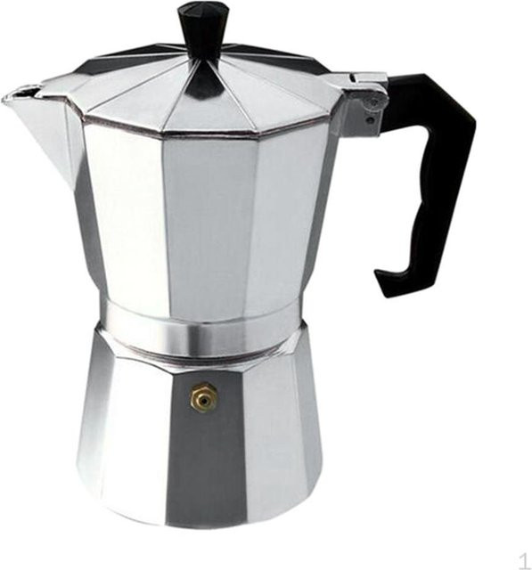 Italienische Espressokanne CDN Kaffeekocher für Zuhause und Restaurant, 3 Cups, Grau/Silber - Bild 1