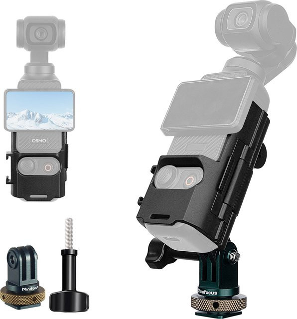DJI Osmo Pocket 3 Hot Shoe Adapter in Schwarz für Mikrofon und Video-Licht-Halterung - Bild 1
