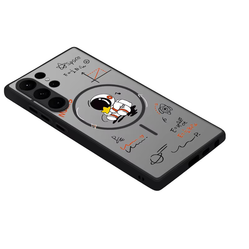 Astronaut Schutzhülle für Samsung Galaxy S25 Ultra, S24, S23 FE und S22 Plus mit MagSafe, stoßfeste TPU und PC Handyhülle - Bild 4