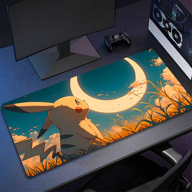Potdemiel Gaming Mauspad mit Japanischem Anime Design, Wasserdicht und Anti-Rutsch, Multicolour - Bild 1