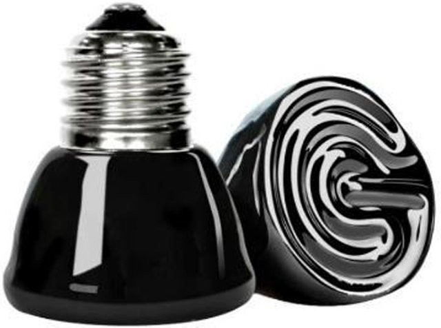 Findixpet Keramik-Wärmelampe Schwarz als Mini-Heizlampe für Reptilien, Hühner und Brüter - Bild 1