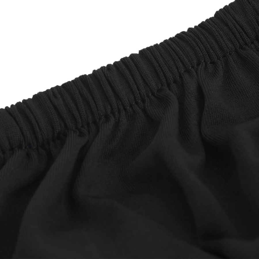 vidaXL Stretch Sofahusse für 4-Sitzer, Schwarz, Polyester-Jersey - Bild 6