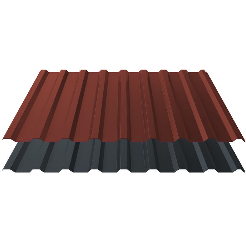 Trapezblech T20+ Dach aus Stahl von Blachotrapez GmbH in Rot mit 0,75 mm Materialstärke und 25 µm Polyester-Beschichtung - Bild 1