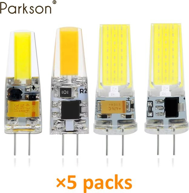 5er Set PARKSON G4 LED COB Lampen dimmbar, Farbe Weiß, 9 W - Bild 1