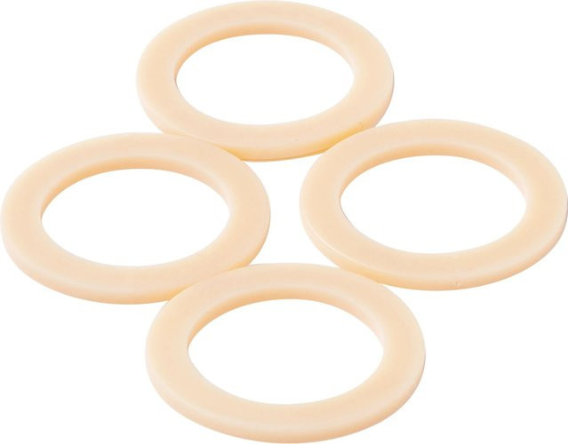 KÖRO TPE-Ring für 1/2 Zoll Verschraubung, weiß, 4 Stück, B/T/H: 21 x 30 x 2 mm - Bild 1